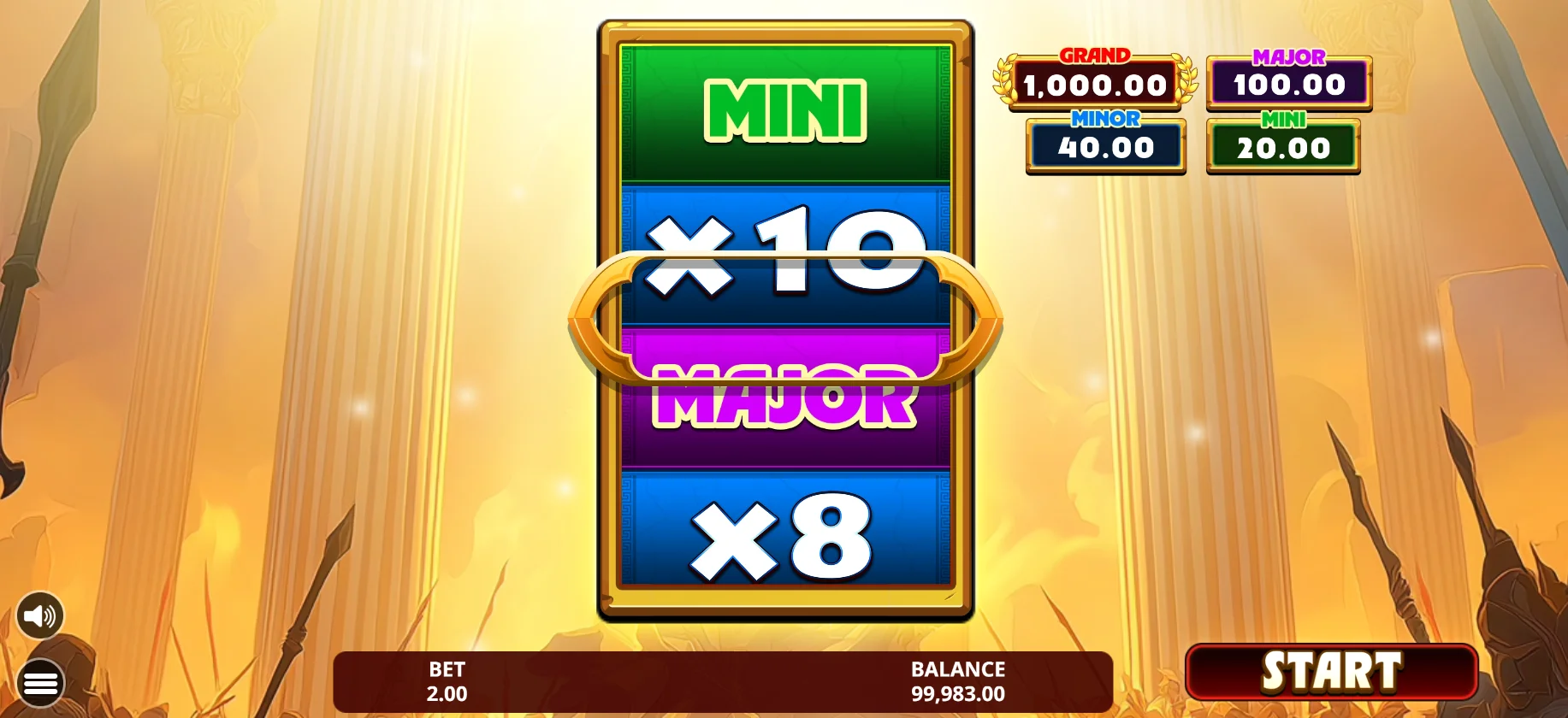 Law of Athena - lanzamiento del Treasure Bonus con la rueda de premios